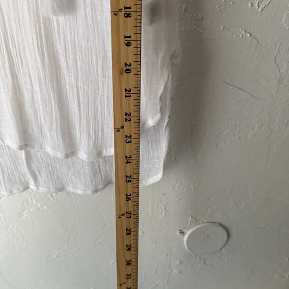 Christopher & Banks Shirt Womens Petite Medium Embroidered‎ Paisley Boho Top - Picture 5 of 9